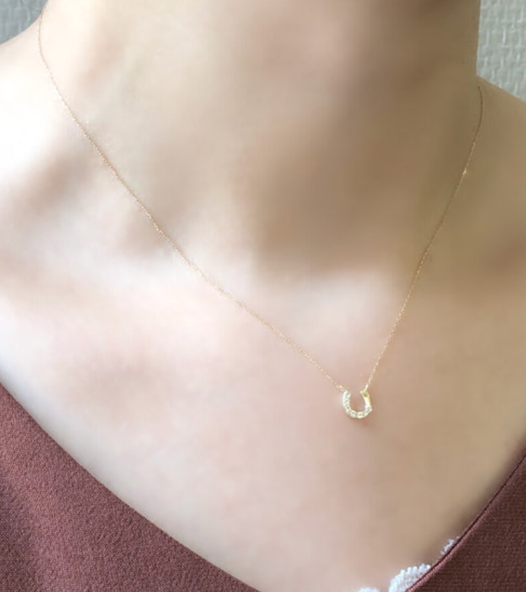 11月誕生石-K10-イエローゴールド-ホワイトトパーズ-馬蹄-ネックレス（0351-1311-0041）｜BLOOM-ブルーム）｜ネックレス｜BLOOM（ブルーム）公式通販-10-25-2025_02_41_PM